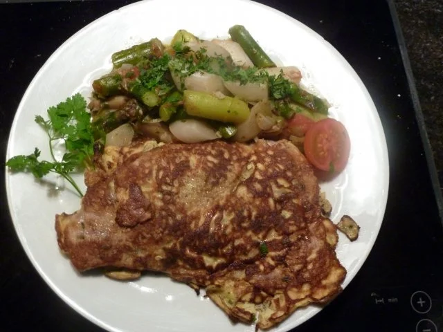 Schweinsschnitzeln Piccata mit  Spargeln Topf - Rezept