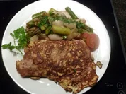 Schweinsschnitzeln Piccata mit  Spargeln Topf - Rezept