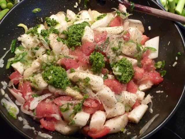 Schweinsschnitzeln Piccata mit  Spargeln Topf - Rezept - Bild Nr. 7