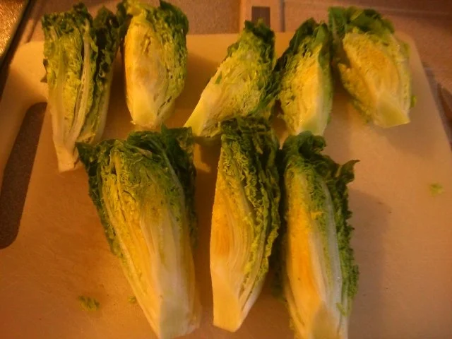 Gebratener Römersalat im Speckmantel - Rezept - Bild Nr. 2