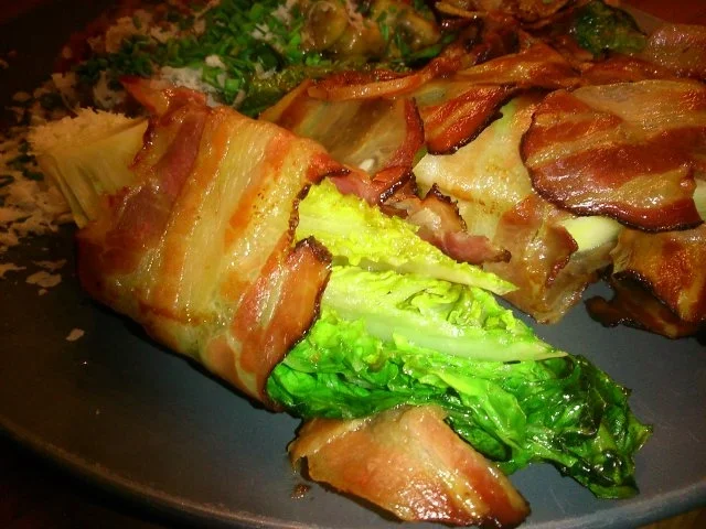 Gebratener Römersalat im Speckmantel - Rezept - Bild Nr. 8