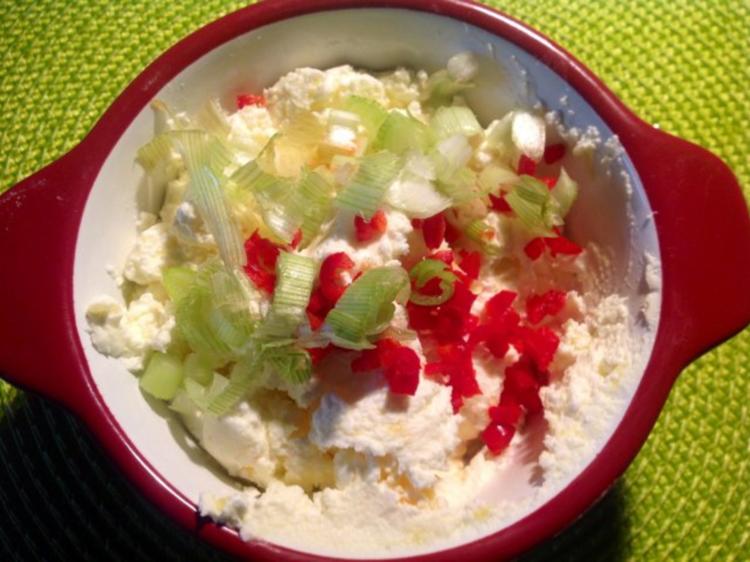 Mango Chili Frischkäse Dip mit Pellkartoffeln - einfach - 113 kcal/100g