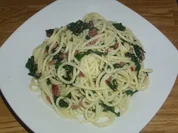 Bärlauch Spaghetti mit Speck - Rezept