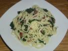 Bärlauch Spaghetti mit Speck - Rezept