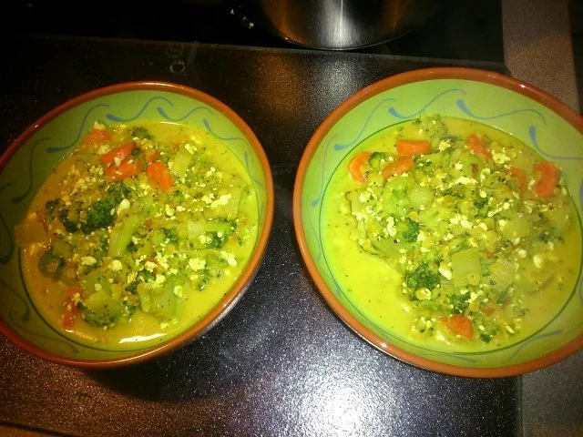 Rezept: Gemüse-Linsen-Pfanne mit Hüttenkäse Bild Nr. 4 Gemüse-Linsen-Pfanne mit Hüttenkäse - Rezept - Bild Nr. 4