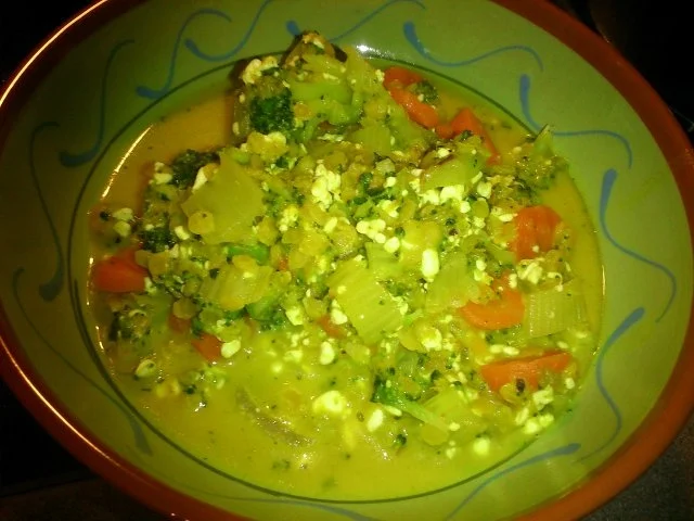 Rezept: Gemüse-Linsen-Pfanne mit Hüttenkäse Bild Nr. 5 Gemüse-Linsen-Pfanne mit Hüttenkäse - Rezept - Bild Nr. 5