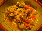 Gemüse-Linsen-Pfanne mit Hüttenkäse - Rezept