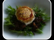 Salat von Linsen und Rucola mit gratiniertem Ziegenkäse - Rezept