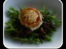 Salat von Linsen und Rucola mit gratiniertem Ziegenkäse - Rezept