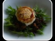 Salat von Linsen und Rucola mit gratiniertem Ziegenkäse - Rezept