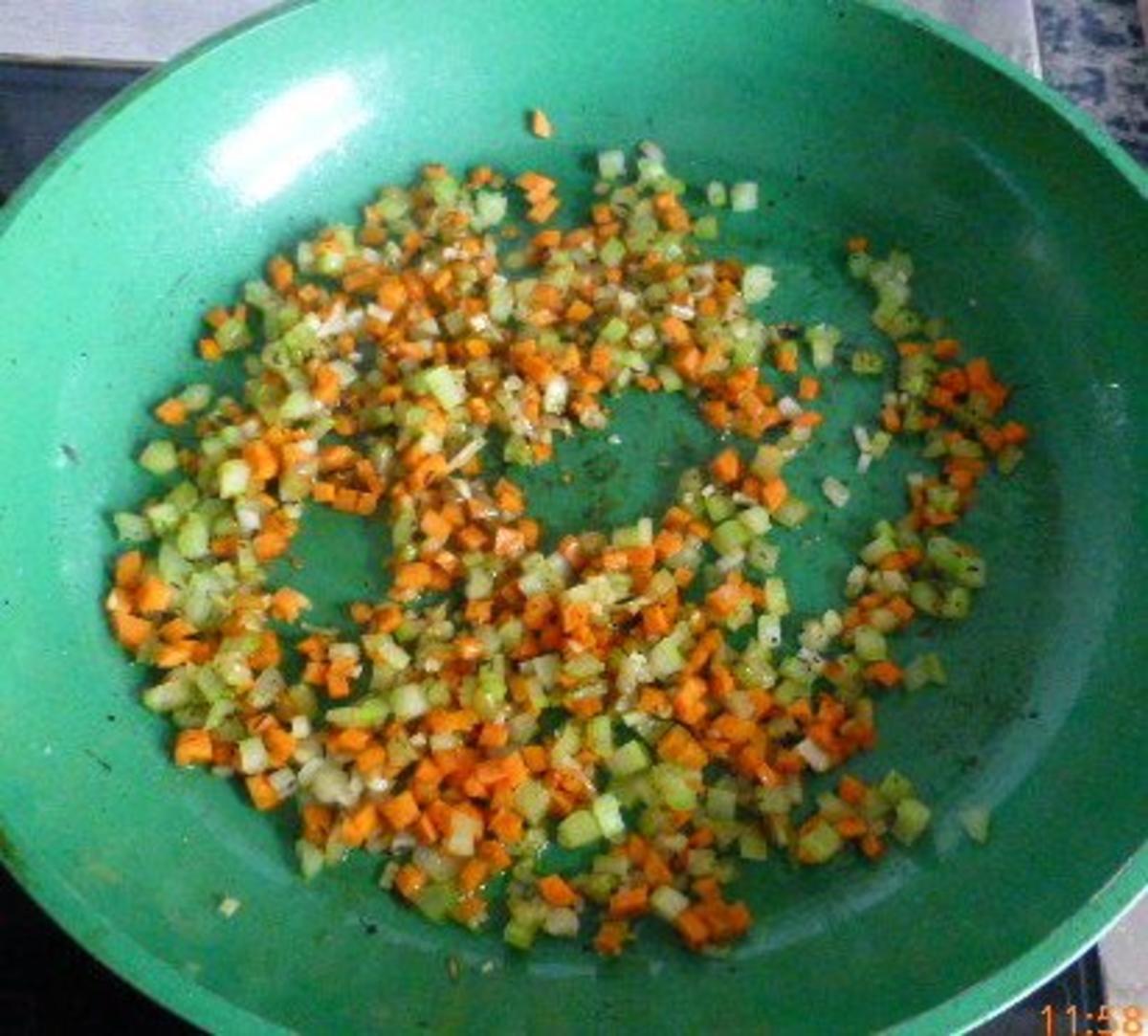 Salat von Linsen und Rucola mit gratiniertem Ziegenkäse - Rezept - Bild Nr. 3