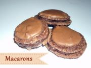 Kakaomacarons mit Schokoganache - Rezept