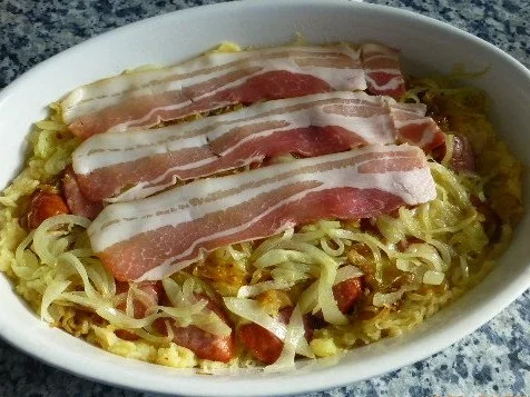Rezept: Stampes mit Sauerkraut,Mettendchen und Bacon Bild Nr. 6 Stampes mit Sauerkraut,Mettendchen und Bacon - Rezept - Bild Nr. 6