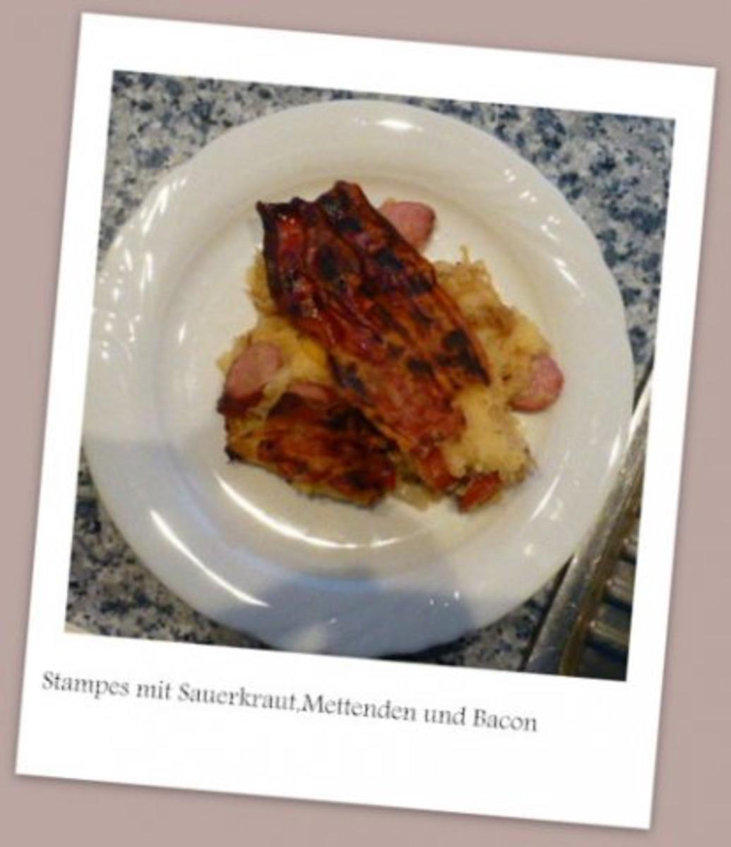 Stampes mit Sauerkraut,Mettendchen und Bacon - Rezept - Bild Nr. 9