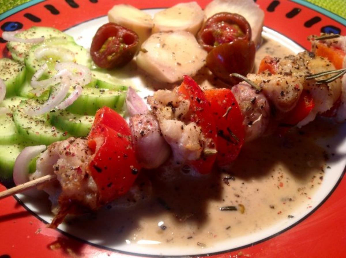 Kabeljau-Spieß mit Orangen-Sahnesauce - Rezept Von Einsendungen admin