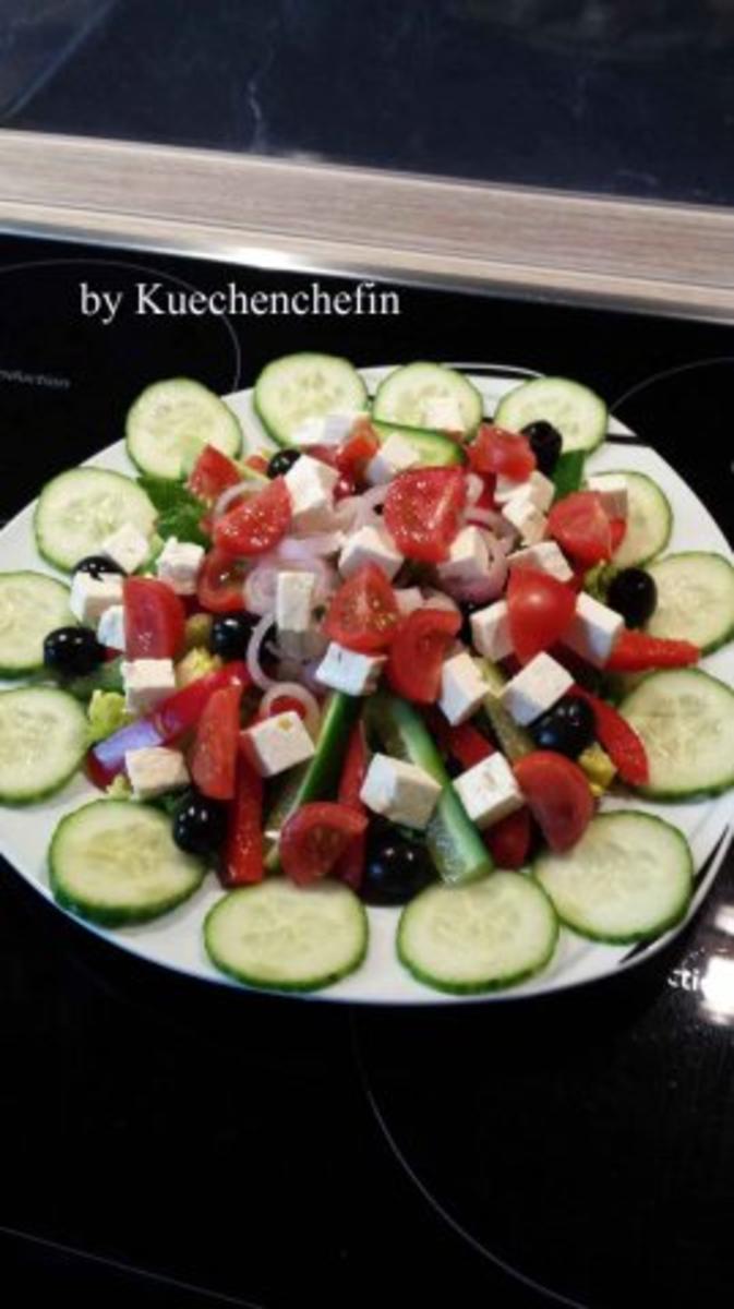 Salat mit Hähnchenstreifen - Rezept mit Bild - kochbar.de