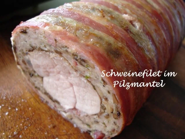 Schweinefilet im Pilzmantel - Rezept