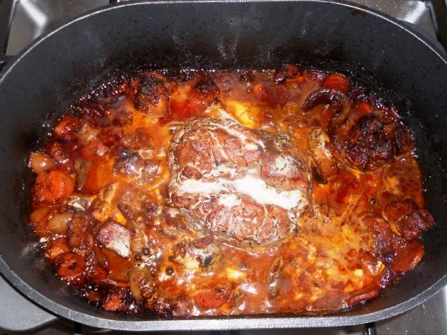 Rezept: Lammkeule à la "Oòrndrasch" in einer Steinpilz - Sahnesauce (Rzpt. um 2015) Bild Nr. 16 Lammkeule à la "Oòrndrasch" in einer Steinpilz - Sahnesauce (Rzpt. um 2015) - Rezept - Bild Nr. 16