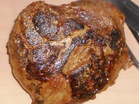 Rezept: Lammkeule à la "Oòrndrasch" in einer Steinpilz - Sahnesauce (Rzpt. um 2015) Bild Nr. 19 Lammkeule à la "Oòrndrasch" in einer Steinpilz - Sahnesauce (Rzpt. um 2015) - Rezept - Bild Nr. 19