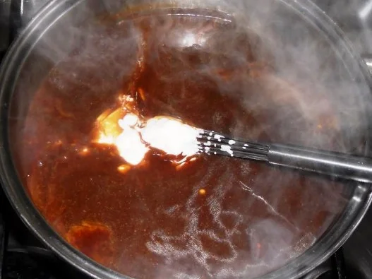 Rezept: Lammkeule à la "Oòrndrasch" in einer Steinpilz - Sahnesauce (Rzpt. um 2015) Bild Nr. 26 Lammkeule à la "Oòrndrasch" in einer Steinpilz - Sahnesauce (Rzpt. um 2015) - Rezept - Bild Nr. 26