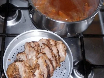 Rezept: Lammkeule à la "Oòrndrasch" in einer Steinpilz - Sahnesauce (Rzpt. um 2015) Bild Nr. 32 Lammkeule à la "Oòrndrasch" in einer Steinpilz - Sahnesauce (Rzpt. um 2015) - Rezept - Bild Nr. 32