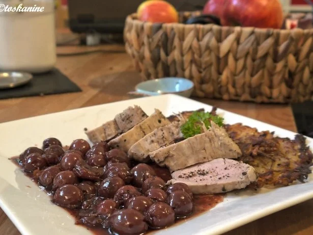 Schweinefilet, Pfefferkirschen, Rösti - Rezept - Bild Nr. 10