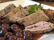 Schweinefilet, Pfefferkirschen, Rösti - Rezept