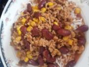 Chili con Carne fix mit Reis - Rezept