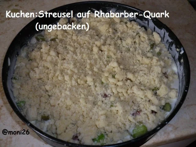 Rezept: Rhabarber-Quark-Streusel-Kuchen Bild Nr. 3 Rhabarber-Quark-Streusel-Kuchen - Rezept - Bild Nr. 3