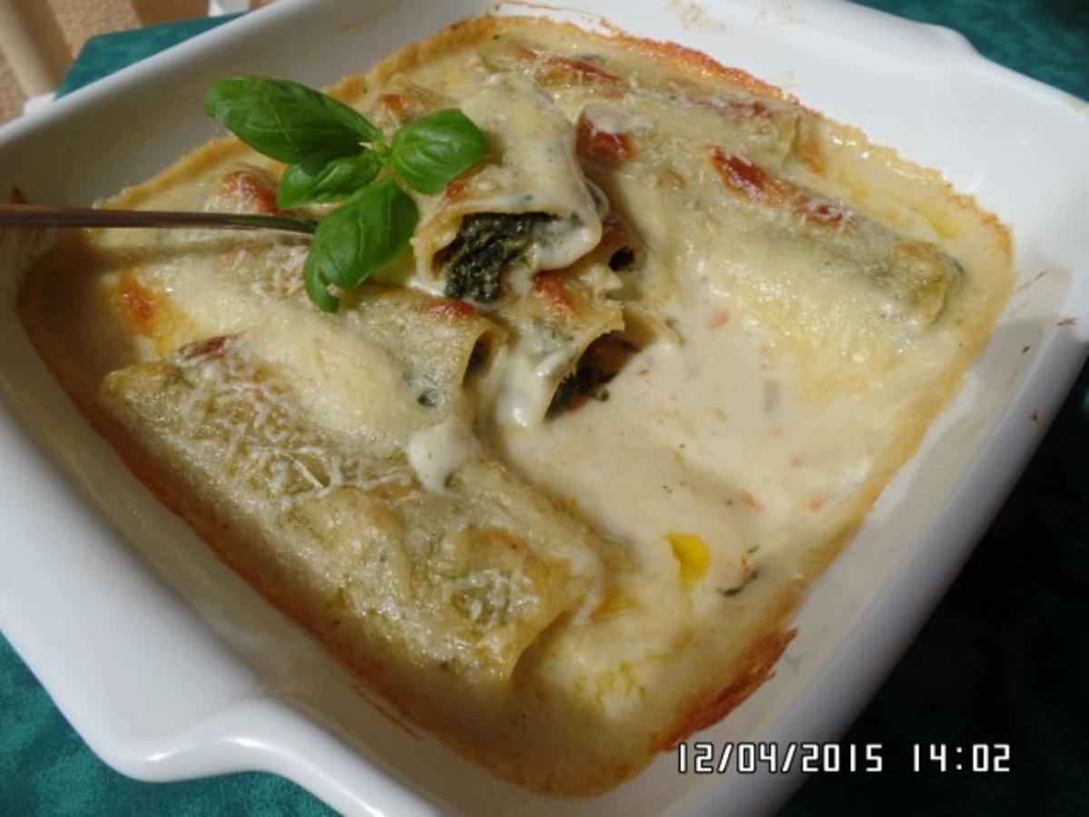 Bilder für Spinat-Käse-Cannelloni - Rezept