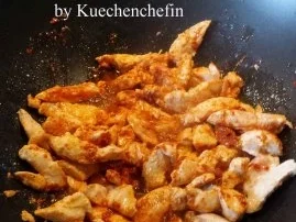 Indische Gemüsepfanne mit Hähnchenbrust - Rezept