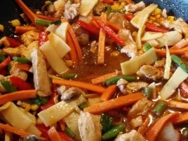 Indische Gemüsepfanne mit Hähnchenbrust - Rezept - Bild Nr. 2