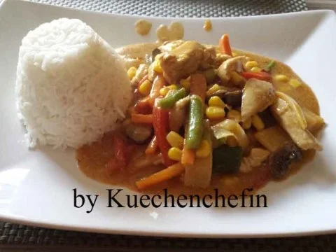 Indische Gemüsepfanne mit Hähnchenbrust - Rezept - Bild Nr. 3
