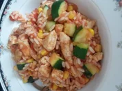 Reis Puten Gemüse Topf - Rezept