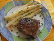 Rindersteak mit Spargel - Rezept