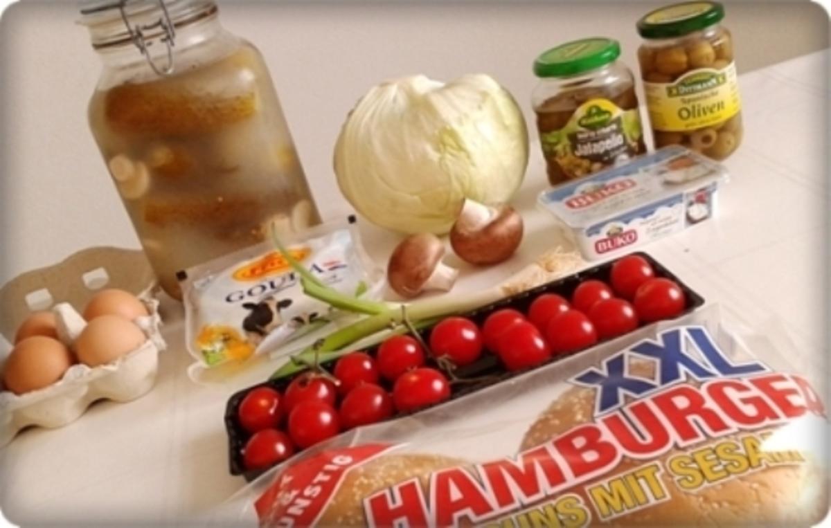 Spezieller Frühlings XXL Hamburger nach Art des Hauses - Rezept - Bild Nr. 8