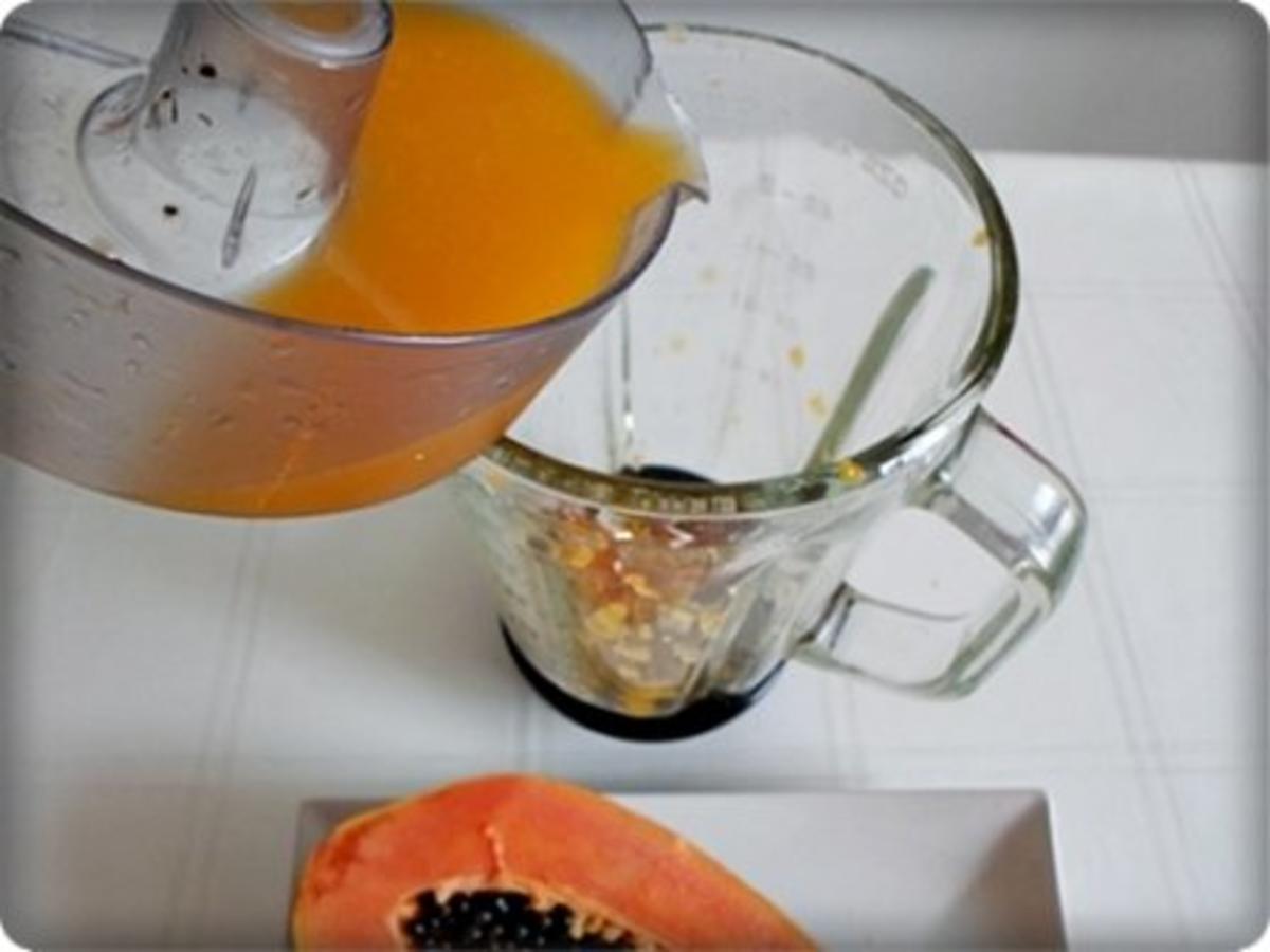 Fruchtsafthaltiger Papaya-Ingwer-Orange-Limette  Smoothie - Rezept - Bild Nr. 7