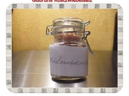 Rezept: Gewürz: Röstzwiebelsalz Gewürz: Röstzwiebelsalz - Rezept