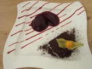 Super schokoladige Brownies mit Beerensorbet - Rezept
