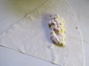 Rezept: Zwischensnack: Ziegenkäse-Röllchen Zwischensnack: Ziegenkäse-Röllchen - Rezept