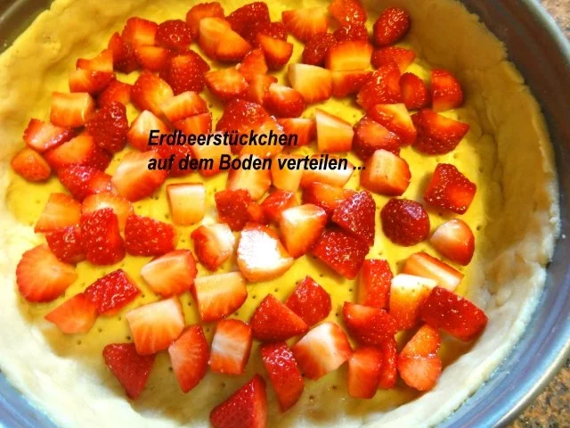 Rezept: Mürbeteig: ERDBEER-RHABARBER-TORTE Bild Nr. 5 Mürbeteig: ERDBEER-RHABARBER-TORTE - Rezept - Bild Nr. 5