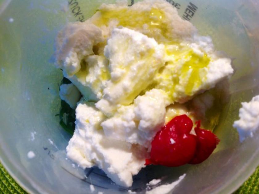 Rucola Käsecreme mit Pistazien - einfach - 103 kcal/100g