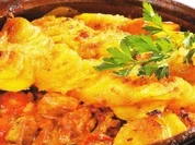 Pfundgulasch mit Kartoffelkruste - Rezept