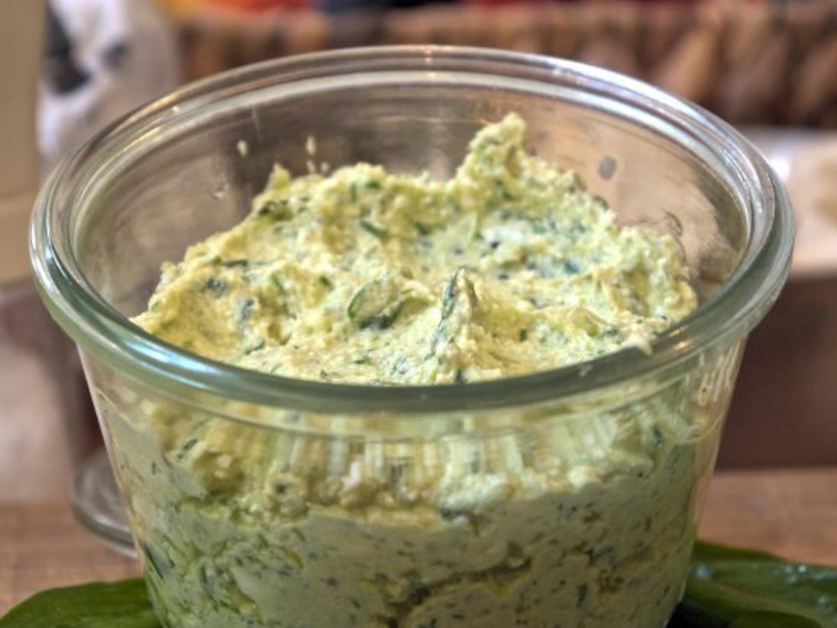 Bärlauch Feta Brotaufstrich - einfach - 49 kcal/100g