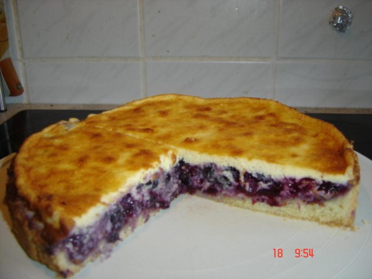 Heidelbeerkuchen mit saure Sahneguß - Rezept - Bild Nr. 2