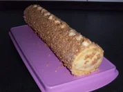 Buttercreme-Krokantrolle - Rezept