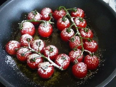 Penne Rigate mit gebratenem Spargel,Ziegenkäse und Kirschtomaten - Rezept - Bild Nr. 2