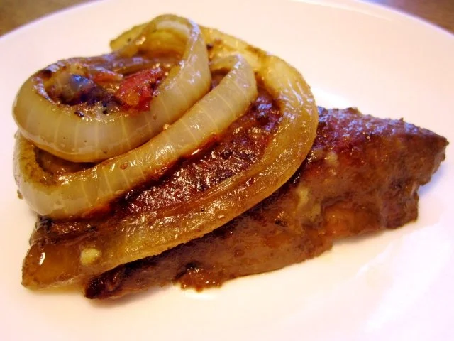 Rezept: Kalbsleber mit Speck und Zwiebeln Bild Nr. 5 Kalbsleber mit Speck und Zwiebeln - Rezept - Bild Nr. 5