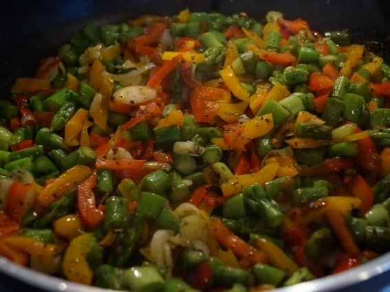 Scharfe Spargel Spaghetti - Rezept