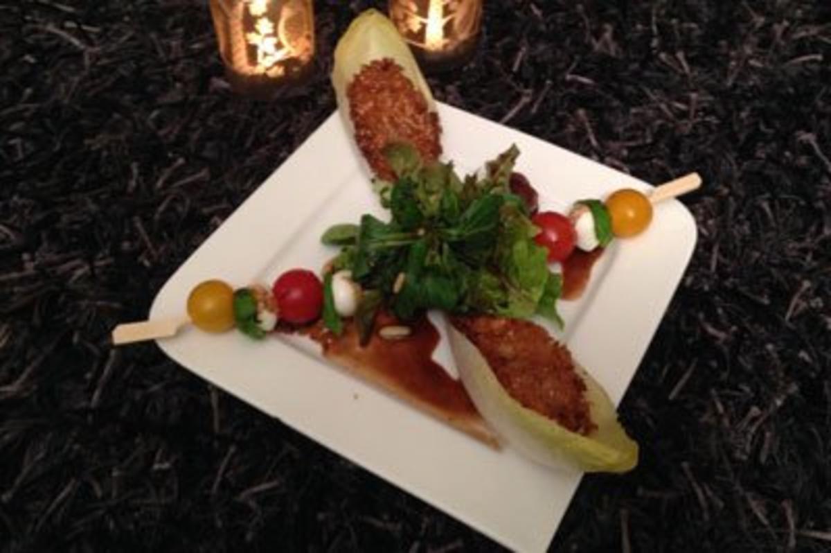 Bunter Salat mit Pute in Panko-/Sesamkruste - Rezept - kochbar.de